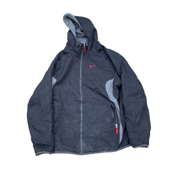 Nike Other - VINTAGE Nike Reversible Fleece Jacket Gray/Black XL